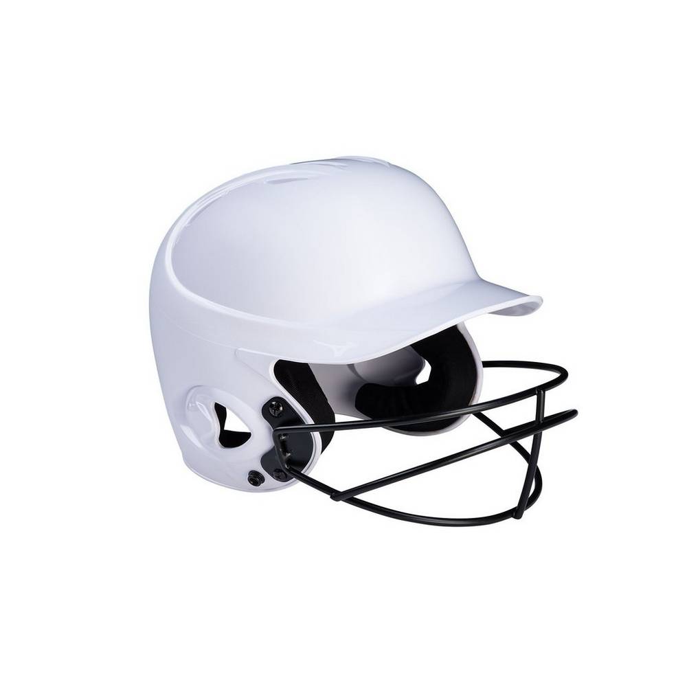 Damske Prilba Mizuno MVP Series Solid Batting Helmet with Fastpitch Softball Mask Biele Vypredaj SYE